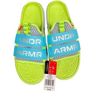 Under Armour UA Ignite Alpha Slides Sandals 3025051-104 Mens 14 Womens 15.5W New